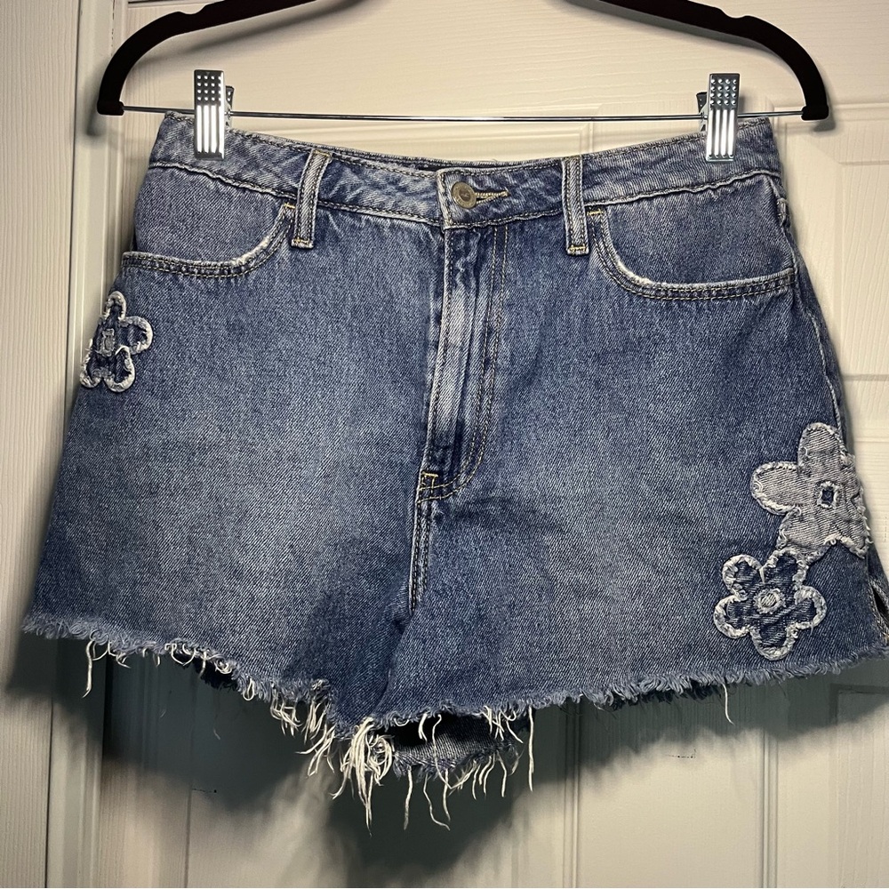 Hollister Juniors Shorts Sz 26 Ultra High Rise Vintage Relaxed Mom Shorts 3” Y2K